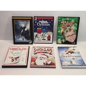 6 DVD Bundle of Christmas Classics + Christmas Book- EUC SET